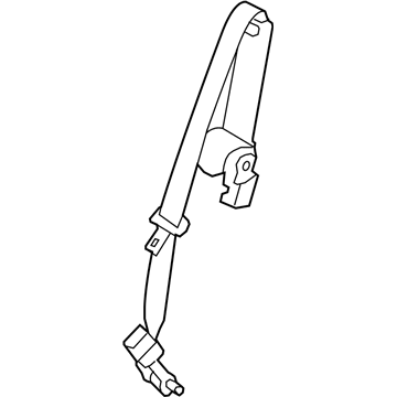 Ford BT4Z-78611B64-AA Lap & Shoulder Belt, Center