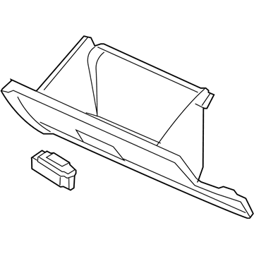 2007 Mercury Milan Glove Box - 6E5Z-54060T10-AB