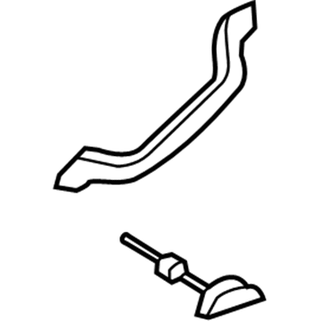 Ford BB5Z-7831406-AB Handle, Charcoal, Front Passenger Side