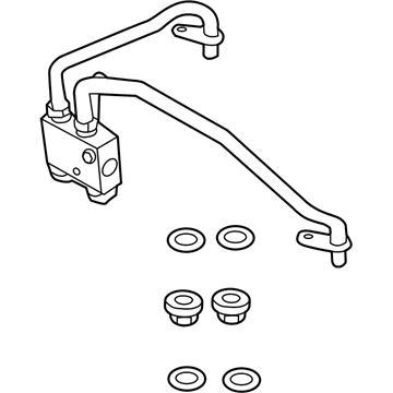 Ford Police Interceptor Utility Automatic Transmission Oil Cooler Line - DB5Z-7R081-T