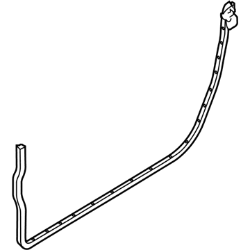 Ford BR3Z-6320531-A Lower Weatherstrip, Driver Side