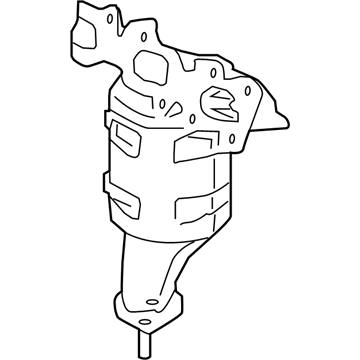 Ford F2GZ-5G232-B Catalytic Converter, Passenger Side
