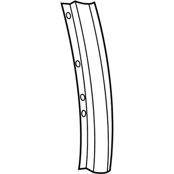 Ford FL7Z-78291A08-A Pillar Molding, Passenger Side
