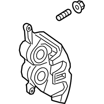 Ford HC3Z-2552-A Caliper, Rear Passenger Side