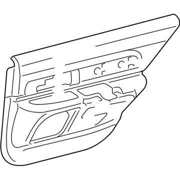 Ford 4W4Z5427406BBK Door Trim Panel, Passenger Side