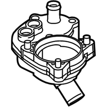 Ford GL2Z-8592-A Thermostat Housing, Lower