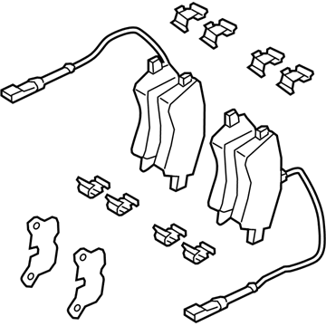 Ford CK4Z-2200-C Brake Pads, Rear