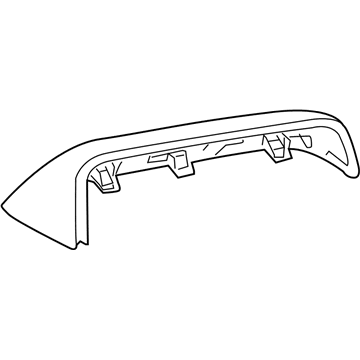Ford 8S4Z-17D742-AA Mirror Cover, Black, Front Passenger Side