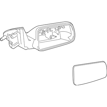 Ford 8S4Z-17682-AA Mirror Assembly, Passenger Side