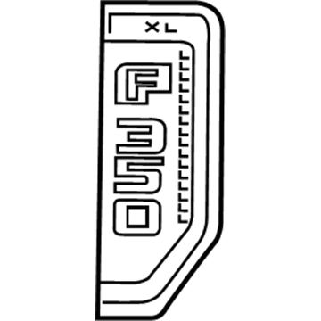 Ford HC3Z-16720-AD Nameplate, Front Driver Side