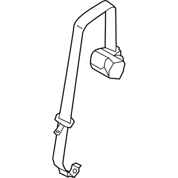 Ford DT1Z-17611B68-BC Center Seat Belt
