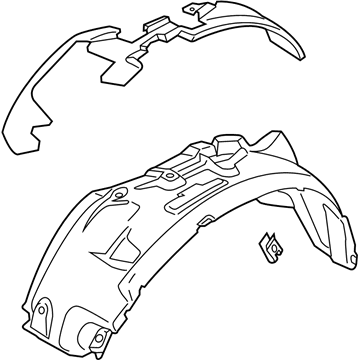 Ford HC3Z-16054-A Shield - Fender Apron, Passenger Side