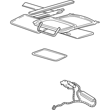 Ford 3F1Z-54502A82-AAA Glass & Frame