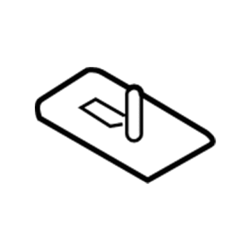 Ford 7C3Z-8124-B Lower Tie Bar Reinforcement Plate