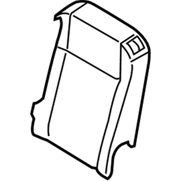 Ford CK4Z-9966801-W Seat Back Pad, Rear Center Outer Passenger Side