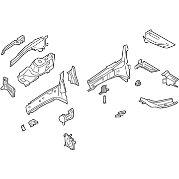 Ford FV6Z-16054-A Apron/Rail Assembly