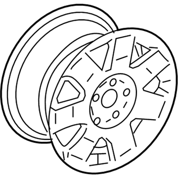 2003 Ford Thunderbird Spare Wheel - 1W6Z-1007-CA