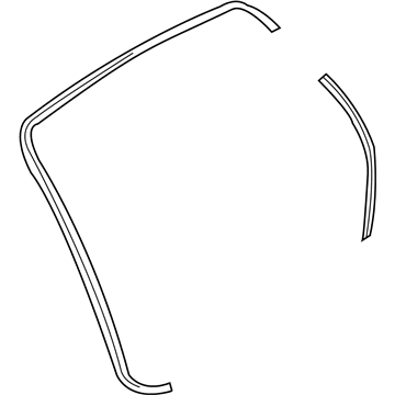Ford 8T4Z-78404A06-A Weatherstrip, Rear