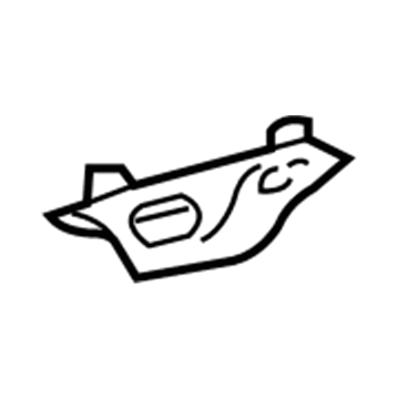 Ford 4L3Z-15264B82-AAB Sunvisor Cover, Passenger Side