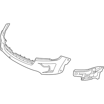 Ford Explorer Bumper - JB5Z-17D957-FAPTM