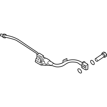 Ford PC3Z-2282-A Flex Hose, Front Passenger Side