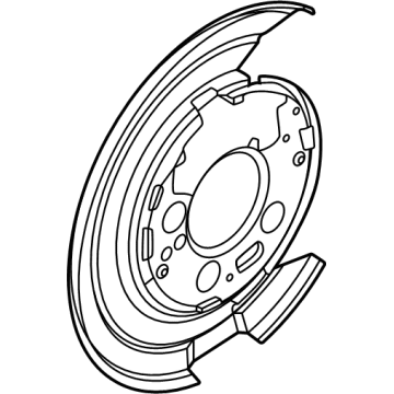 Ford F-250 Super Duty Brake Backing Plate - PC3Z-2C028-A