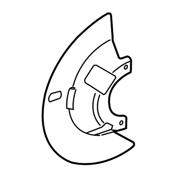 Ford 8C2Z-2K005-A Splash Shield, Front Driver Side