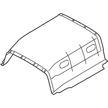 Ford LK4Z-6151916-GC Headliner, Center