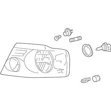 Ford 7L3Z-13008-EA Headlamp Assembly, Passenger Side