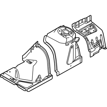 Ford AR3Z-16054-A Apron Assembly, Front Passenger Side