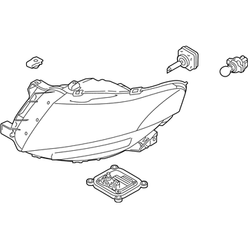 Ford DE9Z-13008-A Headlamp Assembly, Passenger Side