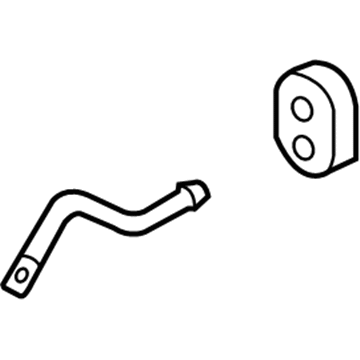 Ford AL3Z-5260-B Muffler Front Bracket, Center