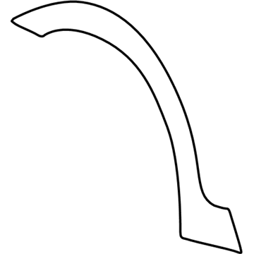Ford 1C7Z-16038-APTM Wheel Opening Molding, Front Passenger Side