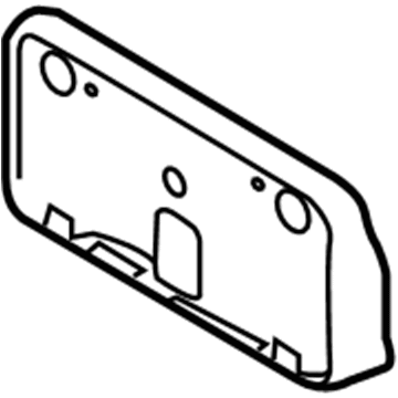 Ford 8A2Z-17A385-A License Bracket