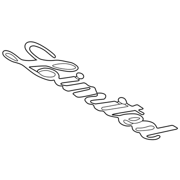 Ford Excursion Emblem - YC3Z-7842528-BA