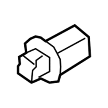 Ford AL8Z-13411-B License Lamp Bulb Socket, Front