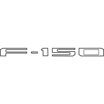 Ford ML3Z-9941018-A Applique Panel, Black, Rear