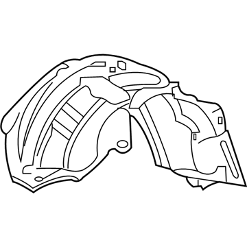 Ford 5C7Z-16055-AA Fender Liner, Front Driver Side
