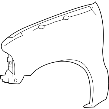 Ford F81Z-16005-AA Fender, Front Passenger Side
