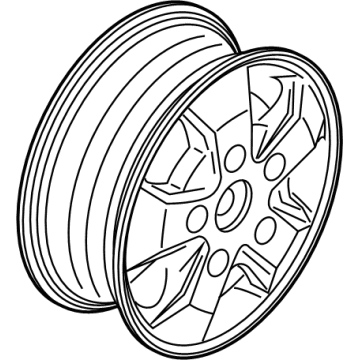 Ford CK4Z-1007-E Wheel, Alloy, Silver
