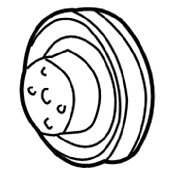 2004 Ford Mustang Water Pump Pulley - XR3Z-8509-BA