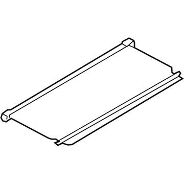 Ford 9L8Z-7845440-AC Luggage Cover, Charcoal Black, Rear