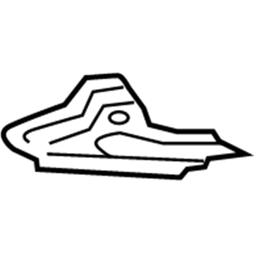 Ford JV6Z-16060-A Lower Reinforcement, Passenger Side