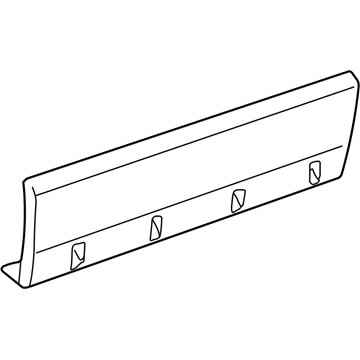 Ford Excursion Door Moldings - 2C7Z-7810176-BPTM