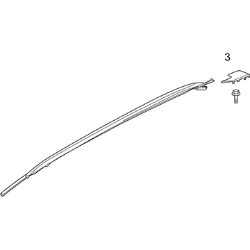 Ford LB5Z-7855114-CC Roof Rail, Passenger Side
