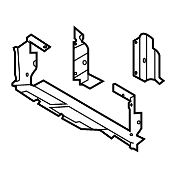 Ford F-250 Super Duty Air Deflector - LC3Z-17B968-B