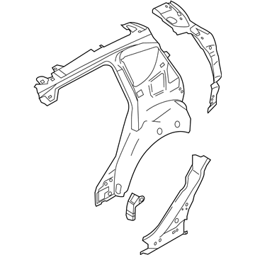Ford DM5Z-5827790-B Inner Quarter Panel