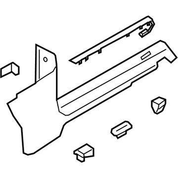 Ford LB5Z-7813208-AA Front Sill Plate, Passenger Side