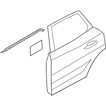 Ford EJ7Z-7824630-A Door Shell, Rear Passenger Side