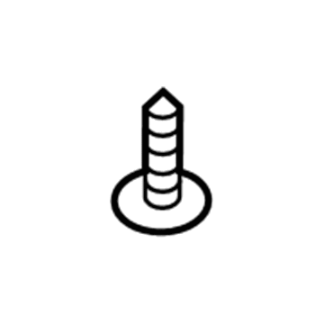 Ford -W714956-S450B Upper Weatherstrip Screw, Front